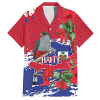 Haiti Independence Day Family Matching Short Sleeve Bodycon Dress and Hawaiian Shirt 1804 Proud Ayiti Map Hispaniolan Trogon - Wonder Print Shop