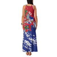 Haiti Independence Day Family Matching Tank Maxi Dress and Hawaiian Shirt 1804 Proud Ayiti Map Hispaniolan Trogon - Wonder Print Shop