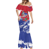 Haiti Independence Day Mermaid Dress 1804 Proud Ayiti Map Hispaniolan Trogon - Wonder Print Shop