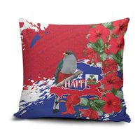 Haiti Independence Day Pillow Cover 1804 Proud Ayiti Map Hispaniolan Trogon - Wonder Print Shop