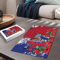 Haiti Independence Day Puzzle 1804 Proud Ayiti Map Hispaniolan Trogon - Wonder Print Shop