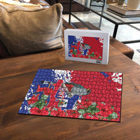 Haiti Independence Day Puzzle 1804 Proud Ayiti Map Hispaniolan Trogon - Wonder Print Shop
