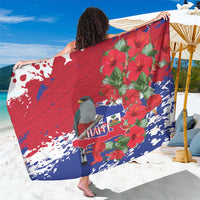 Haiti Independence Day Sarong 1804 Proud Ayiti Map Hispaniolan Trogon - Wonder Print Shop