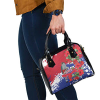 Haiti Independence Day Shoulder Handbag 1804 Proud Ayiti Map Hispaniolan Trogon - Wonder Print Shop