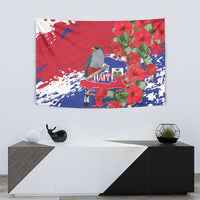 Haiti Independence Day Tapestry 1804 Proud Ayiti Map Hispaniolan Trogon - Wonder Print Shop