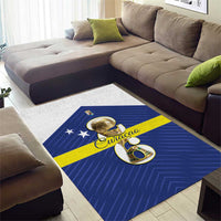 Curacao Football Area Rug 2026 The Blue Wave is Rising - Wonder Print Shop