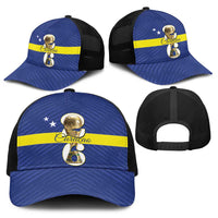 Curacao Football Baseball Net Cap 2026 The Blue Wave is Rising - Wonder Print Shop