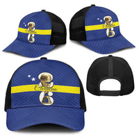 Curacao Football Baseball Net Cap 2026 The Blue Wave is Rising - Wonder Print Shop