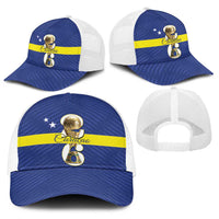 Curacao Football Baseball Net Cap 2026 The Blue Wave is Rising - Wonder Print Shop