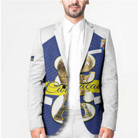 Personalized Curacao Football Blazer 2026 The Blue Wave is Rising - Wonder Print Shop