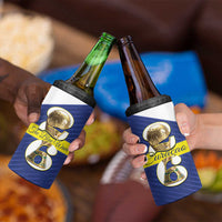 Personalized Curacao Football 4 in 1 Can Cooler Tumbler 2026 The Blue Wave is Rising - Wonder Print Shop