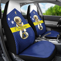Curacao Football Car Seat Cover 2026 The Blue Wave is Rising - Wonder Print Shop