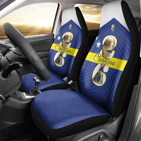 Curacao Football Car Seat Cover 2026 The Blue Wave is Rising - Wonder Print Shop