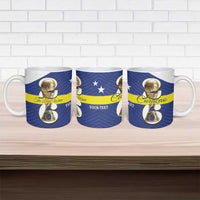 Personalized Curacao Football Ceramic Mug 2026 The Blue Wave is Rising - Wonder Print Shop