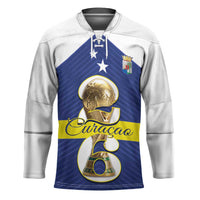 Personalized Curacao Football Hockey Jersey 2026 The Blue Wave is Rising - Wonder Print Shop