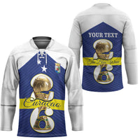 Personalized Curacao Football Hockey Jersey 2026 The Blue Wave is Rising - Wonder Print Shop