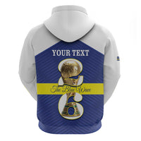 Personalized Curacao Football Hoodie 2026 The Blue Wave is Rising - Wonder Print Shop