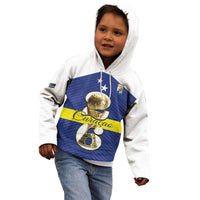 Personalized Curacao Football Kid Hoodie 2026 The Blue Wave is Rising - Wonder Print Shop