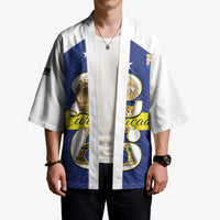 Personalized Curacao Football Kimono 2026 The Blue Wave is Rising - Wonder Print Shop