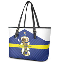 Curacao Football Leather Tote Bag 2026 The Blue Wave is Rising - Wonder Print Shop