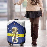 Curacao Football Luggage Cover 2026 The Blue Wave is Rising - Wonder Print Shop