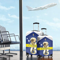 Curacao Football Luggage Cover 2026 The Blue Wave is Rising - Wonder Print Shop
