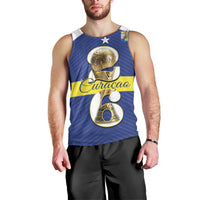 Personalized Curacao Football Men Tank Top 2026 The Blue Wave is Rising - Wonder Print Shop