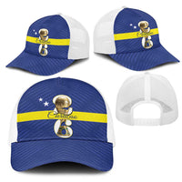 Curacao Football Mesh Trucker Cap 2026 The Blue Wave is Rising - Wonder Print Shop