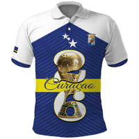 Personalized Curacao Football Polo Shirt 2026 The Blue Wave is Rising - Wonder Print Shop