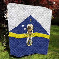 Curacao Football Quilt 2026 The Blue Wave is Rising - Wonder Print Shop