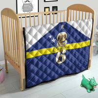 Curacao Football Quilt 2026 The Blue Wave is Rising - Wonder Print Shop