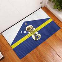 Curacao Football Rubber Doormat 2026 The Blue Wave is Rising - Wonder Print Shop