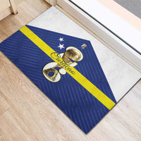 Curacao Football Rubber Doormat 2026 The Blue Wave is Rising - Wonder Print Shop