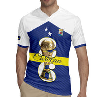 Personalized Curacao Football Rugby Jersey 2026 The Blue Wave is Rising - Wonder Print Shop