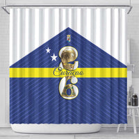 Curacao Football Shower Curtain 2026 The Blue Wave is Rising - Wonder Print Shop