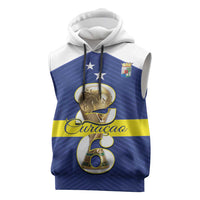 Personalized Curacao Football Sleeveless Hoodie 2026 The Blue Wave is Rising - Wonder Print Shop