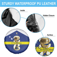 Curacao Football Spare Tire Cover 2026 The Blue Wave is Rising - Wonder Print Shop