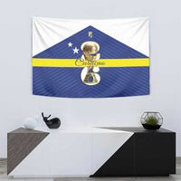 Curacao Football Tapestry 2026 The Blue Wave is Rising - Wonder Print Shop