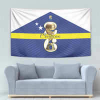 Curacao Football Tapestry 2026 The Blue Wave is Rising - Wonder Print Shop