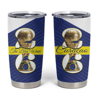 Personalized Curacao Football Tumbler Cup 2026 The Blue Wave is Rising - Wonder Print Shop