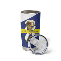 Personalized Curacao Football Tumbler Cup 2026 The Blue Wave is Rising - Wonder Print Shop