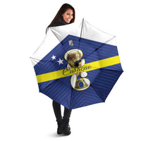 Curacao Football Umbrella 2026 The Blue Wave is Rising - Wonder Print Shop