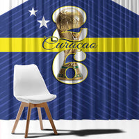 Curacao Football Window Curtain 2026 The Blue Wave is Rising - Wonder Print Shop
