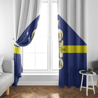 Curacao Football Window Curtain 2026 The Blue Wave is Rising - Wonder Print Shop
