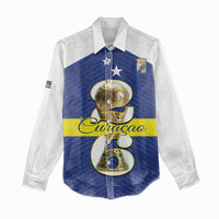 Personalized Curacao Football Women Casual Shirt 2026 The Blue Wave is Rising - Wonder Print Shop