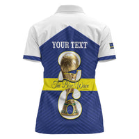 Personalized Curacao Football Women Polo Shirt 2026 The Blue Wave is Rising - Wonder Print Shop