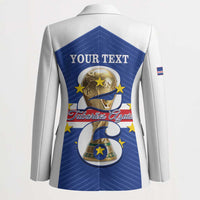 Personalized Cape Verde Football Blazer 2026 Tubaroes Azuis First-ever World Cup - Wonder Print Shop