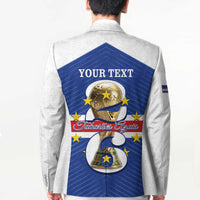 Personalized Cape Verde Football Blazer 2026 Tubaroes Azuis First-ever World Cup - Wonder Print Shop