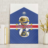 Cape Verde Football Canvas Wall Art 2026 Tubaroes Azuis First-ever World Cup - Wonder Print Shop