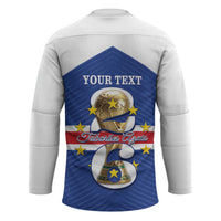 Personalized Cape Verde Football Hockey Jersey 2026 Tubaroes Azuis First-ever World Cup - Wonder Print Shop